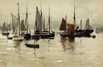 On the Orwell, Ipswich by Robert Charles Goff